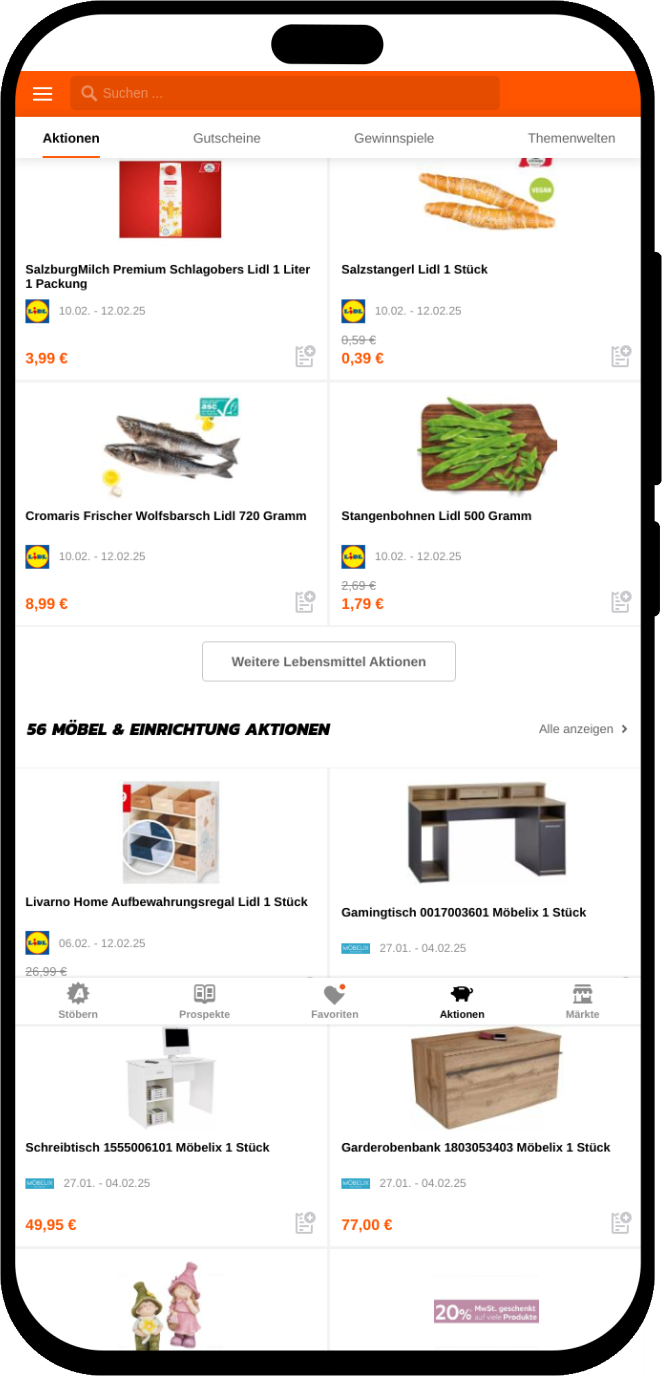 mobile screenshot of Leaflet &amp; Promotions on big scale