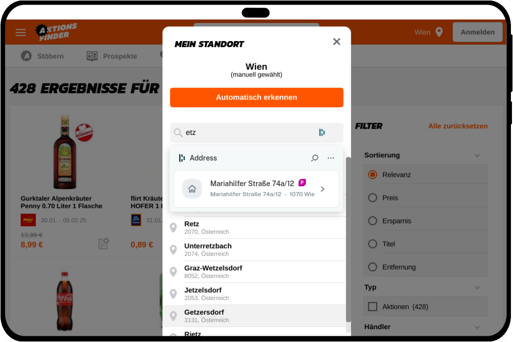 tablet_landscape screenshot of Leaflet &amp; Promotions on big scale