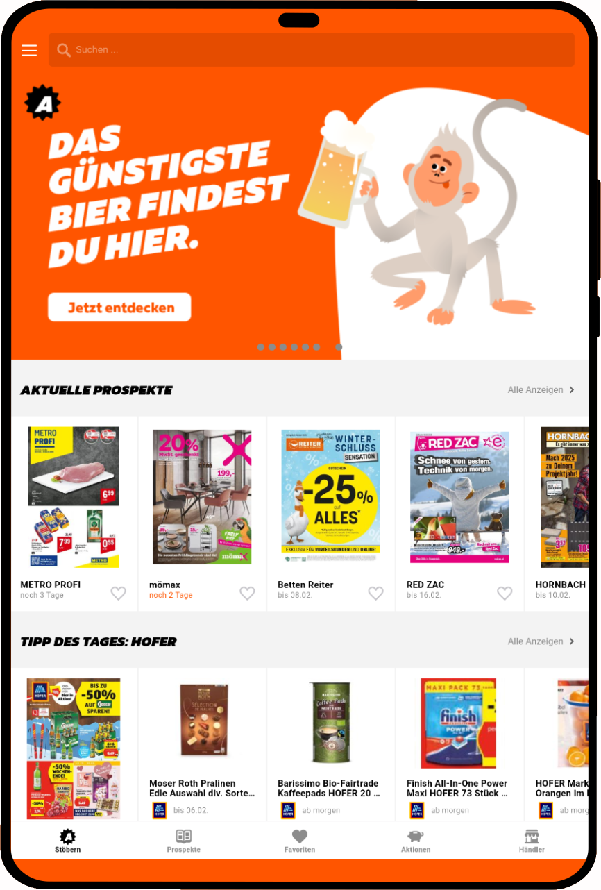 tablet_portrait screenshot of Leaflets &amp; Promotion App