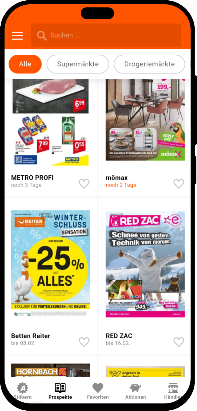 mobile screenshot of Leaflets &amp; Promotion App