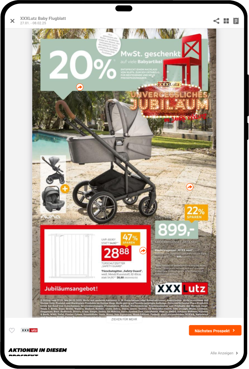 tablet_portrait screenshot of Leaflets &amp; Promotion App