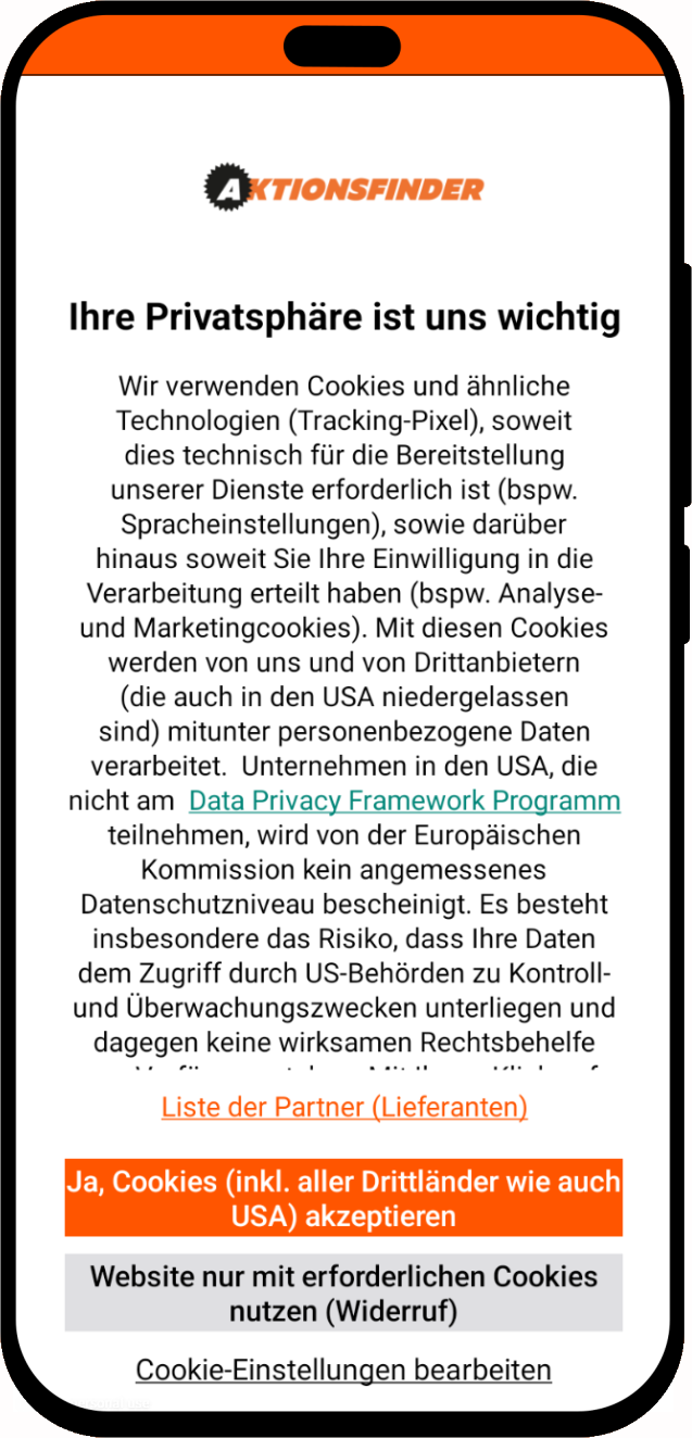 mobile screenshot of Leaflets &amp; Promotion App