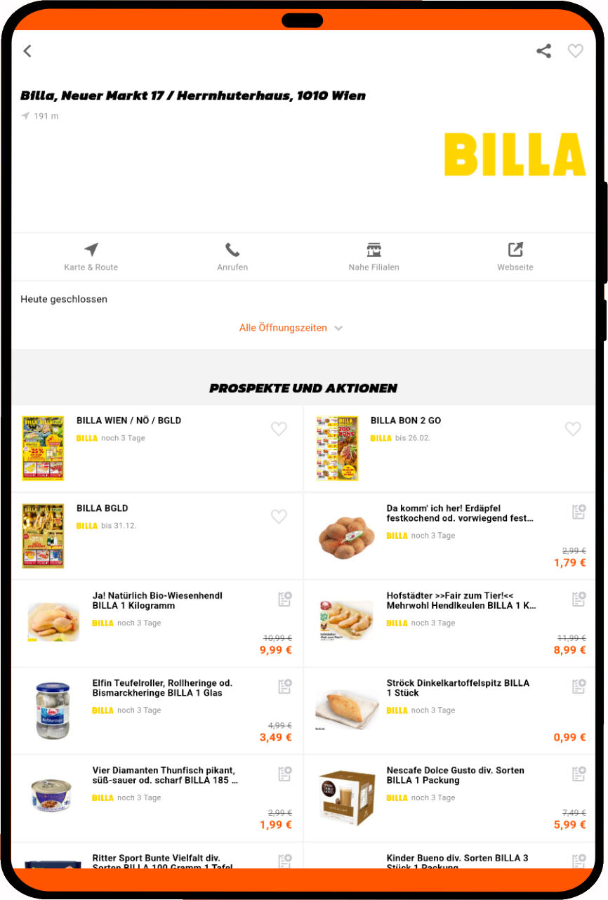 tablet_portrait screenshot of Leaflets &amp; Promotion App