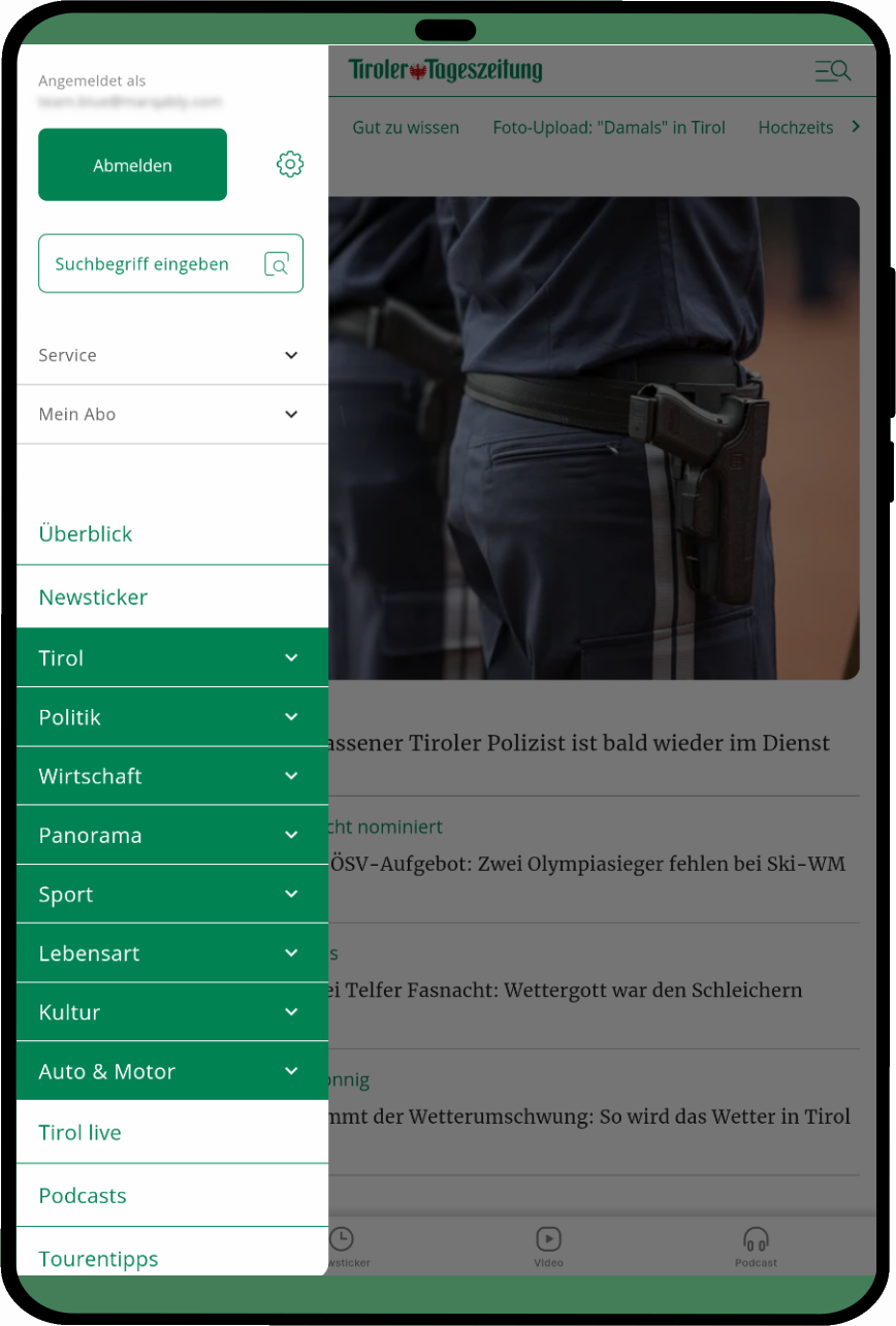tablet_portrait screenshot of Newspaper App
