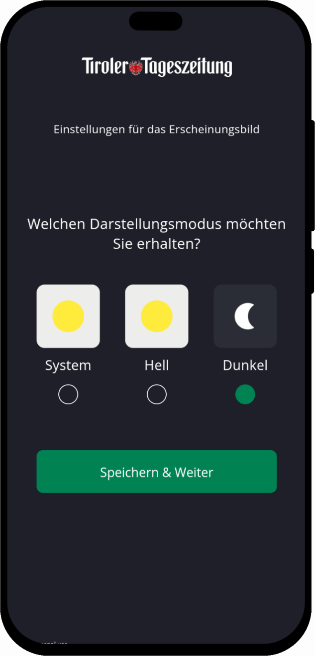mobile screenshot of Newspaper App