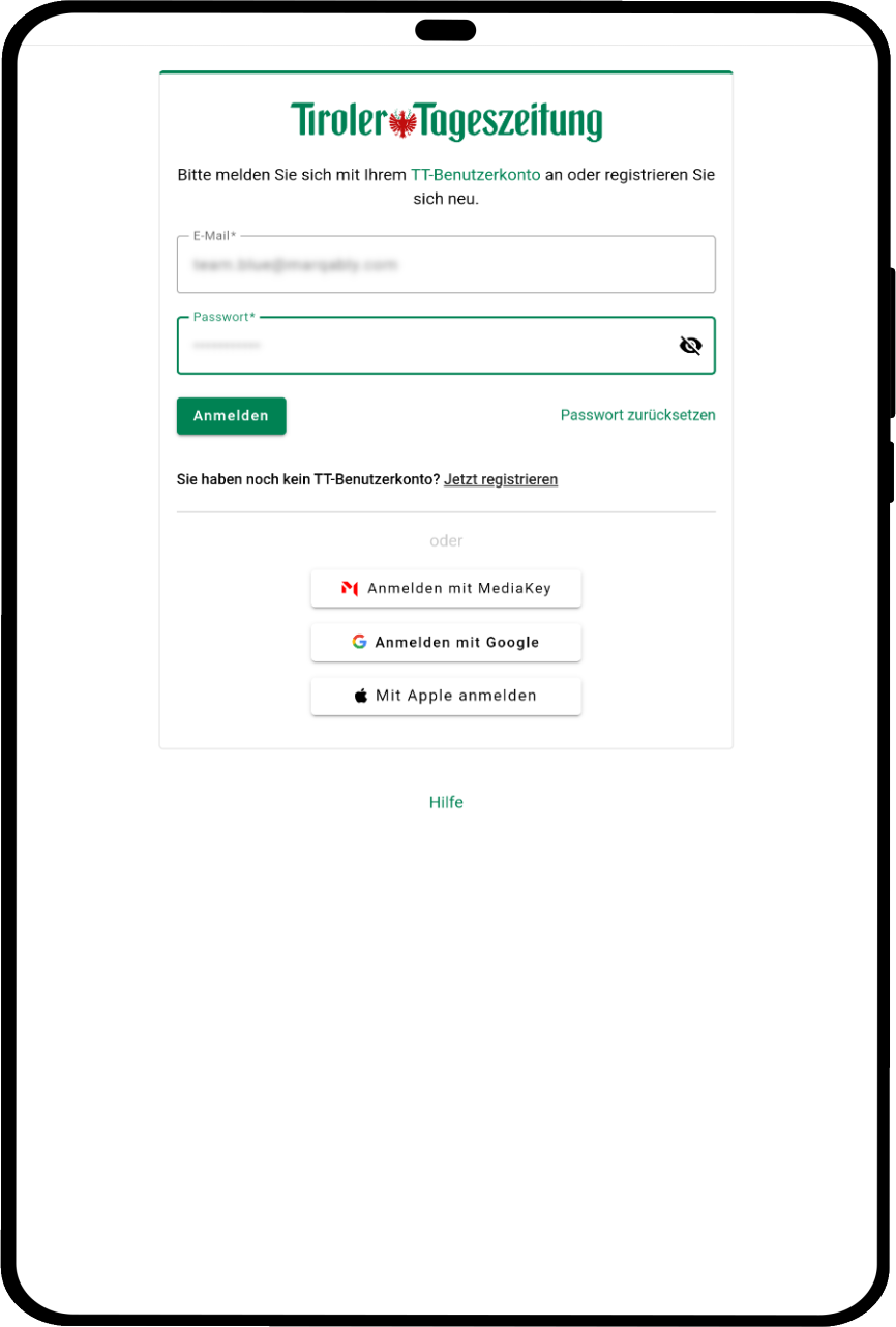 tablet_portrait screenshot of Newspaper App