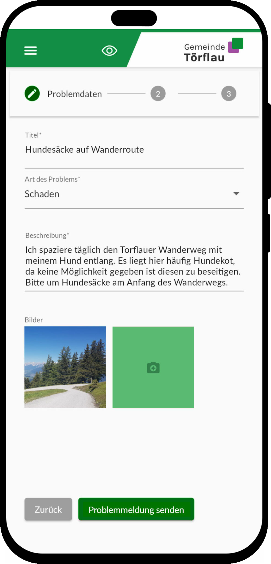 mobile screenshot of Municipality App Framework