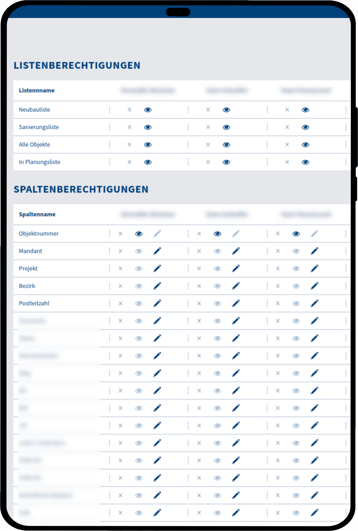 tablet_portrait screenshot of Data Management Platform