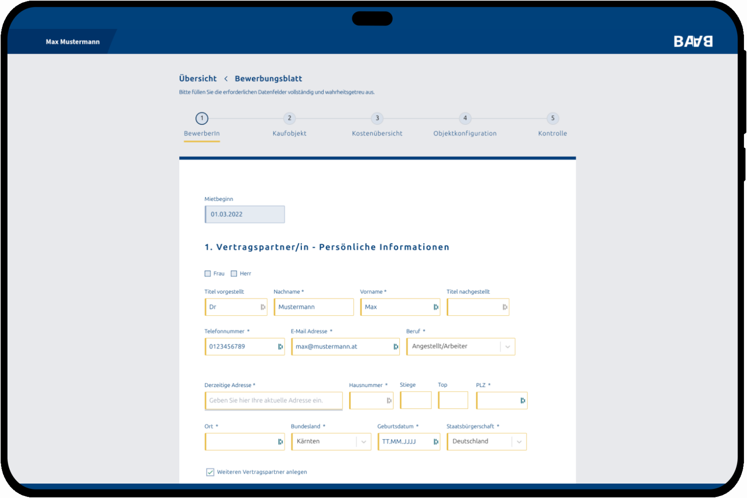 tablet_landscape screenshot of Data Management Platform