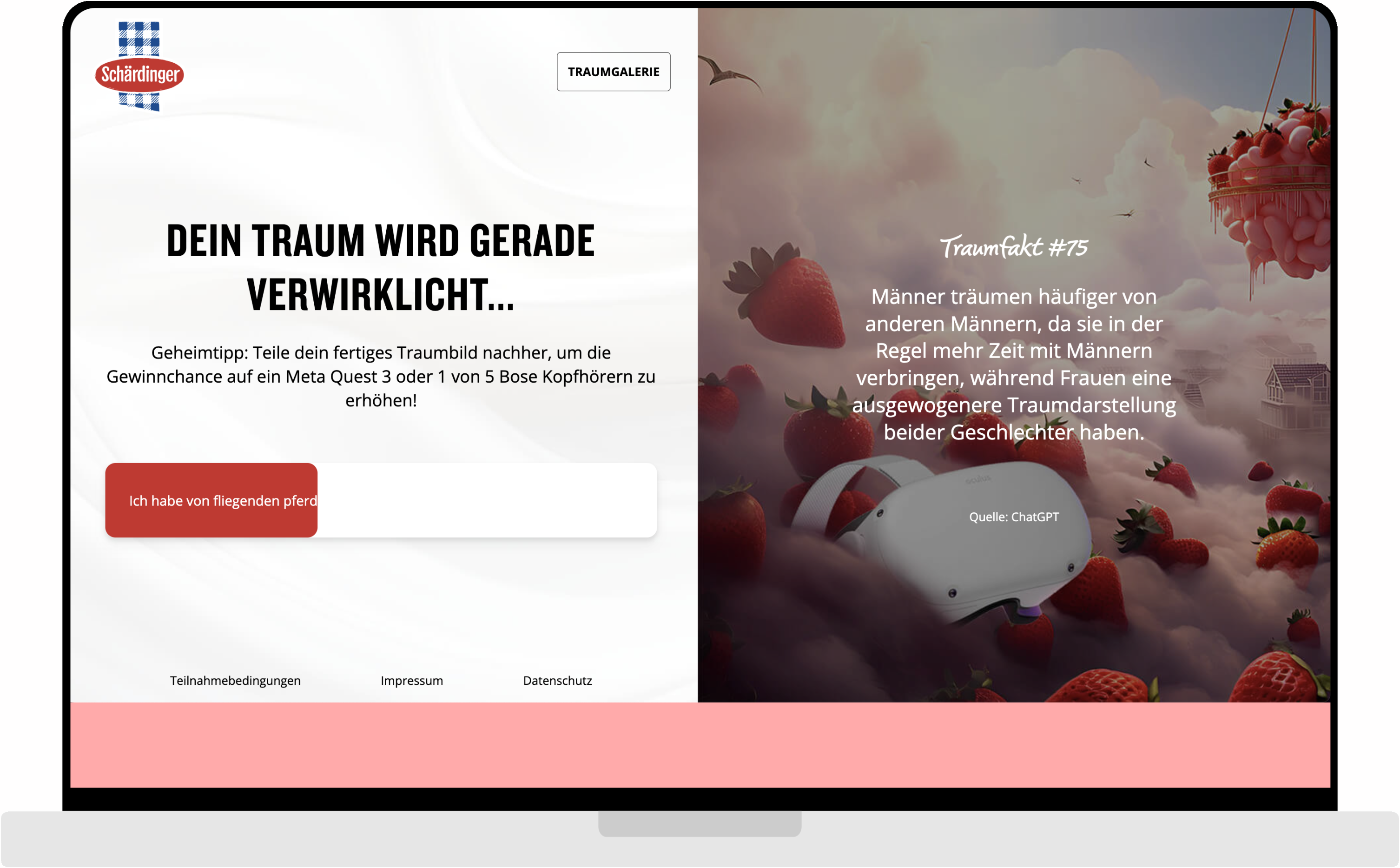 desktop screenshot of AI Dream Image Generator
