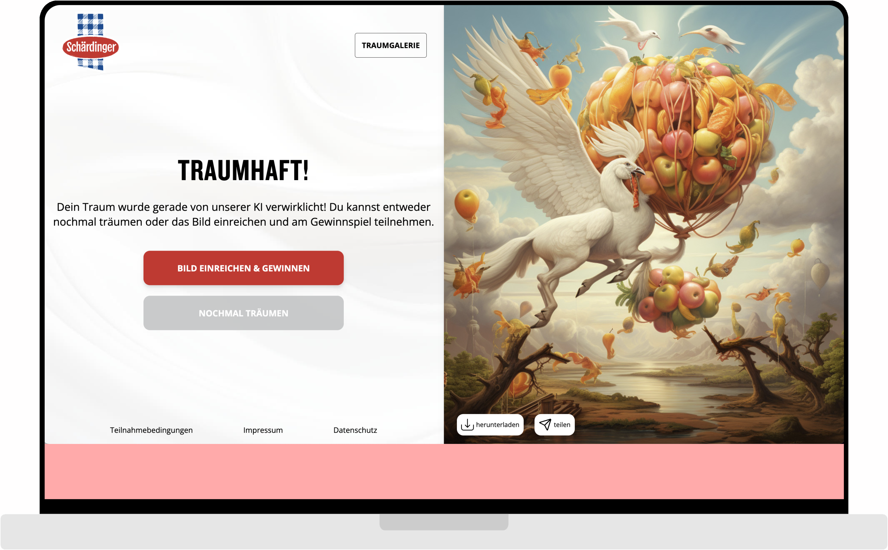 desktop screenshot of AI Dream Image Generator
