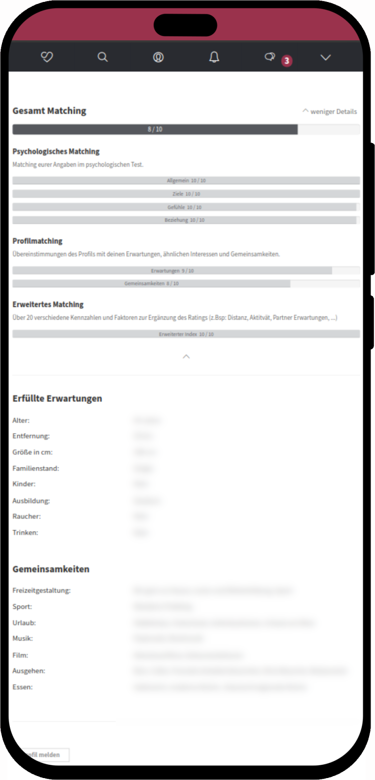 mobile screenshot of Social Dating Platform