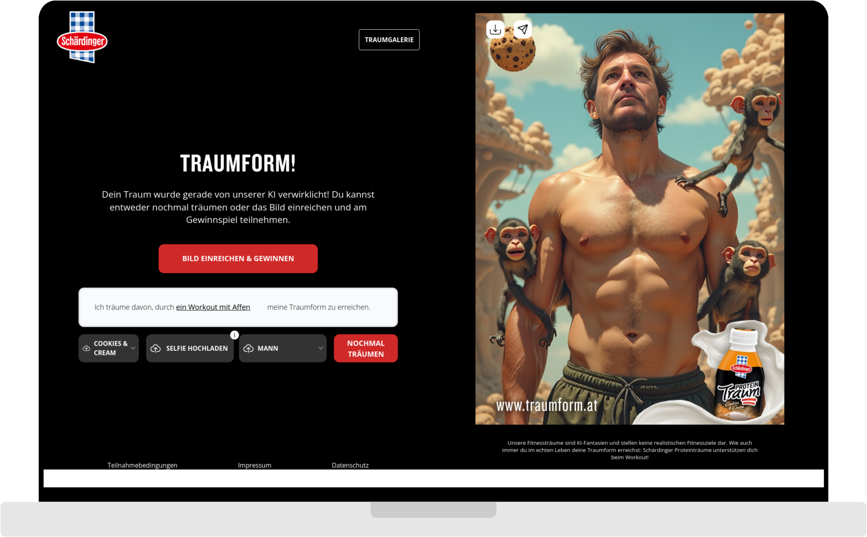 desktop screenshot of Snapshot to Dream Body: A Smart AI Experience