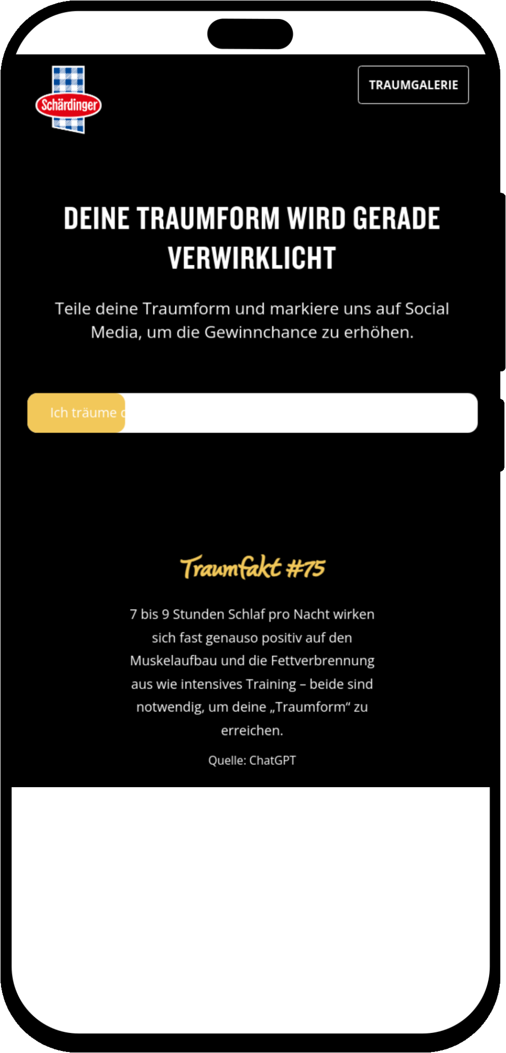 mobile screenshot of Snapshot to Dream Body: A Smart AI Experience
