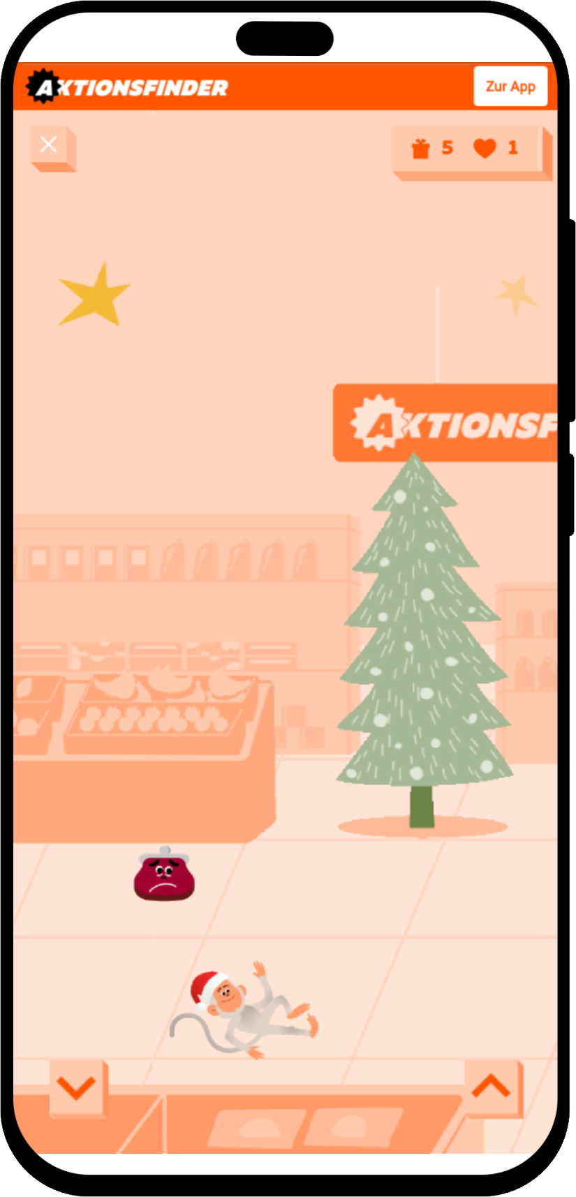 mobile screenshot of Campaign Jump n&#039; run game