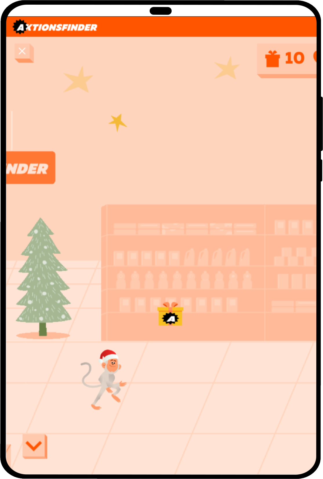 tablet_portrait screenshot of Campaign Jump n&#039; run game